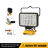 72W 7200LM Work Light – USB-C & USB-A, for DeWalt 20V