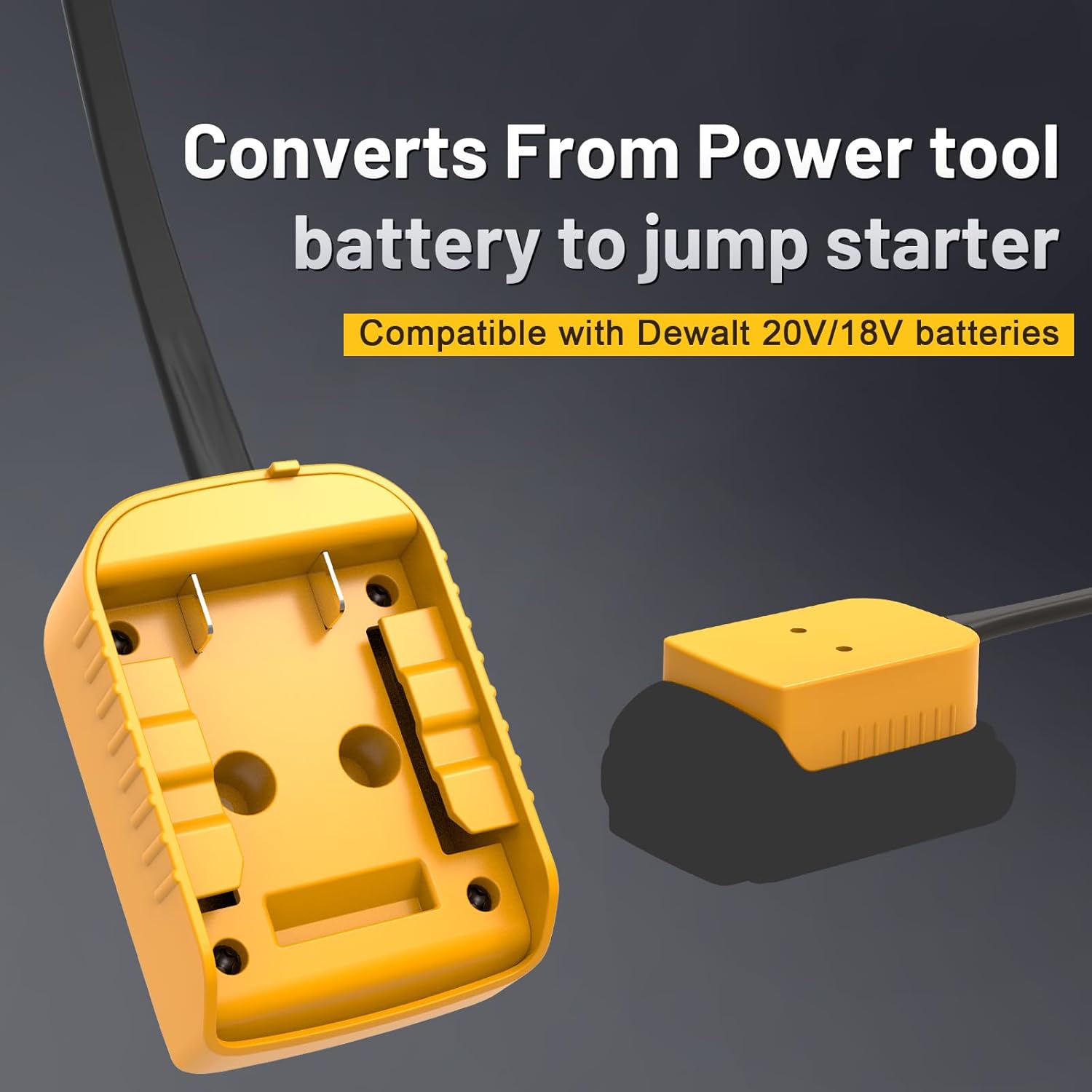 Jumper Cable Clamps for DeWalt 20V Battery