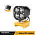 40W LED Work Light for Dewalt 20V – 6000LM, Cordless & Adjustable
